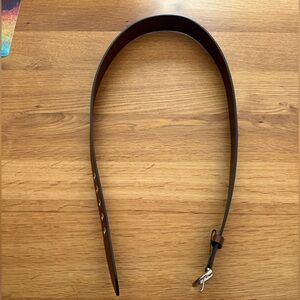 Coach Factory Brown Leather Grommet Belt XL 1.5” Silver Buckle FS3980 NWT